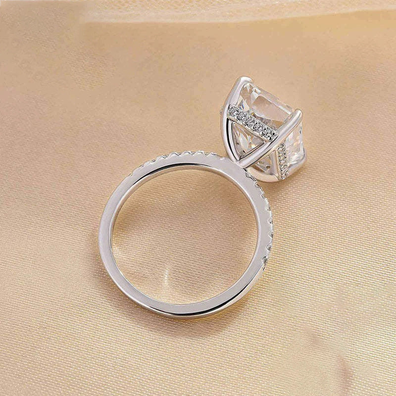 Radiant Solitaire Ring | 925 Sterlingsilber