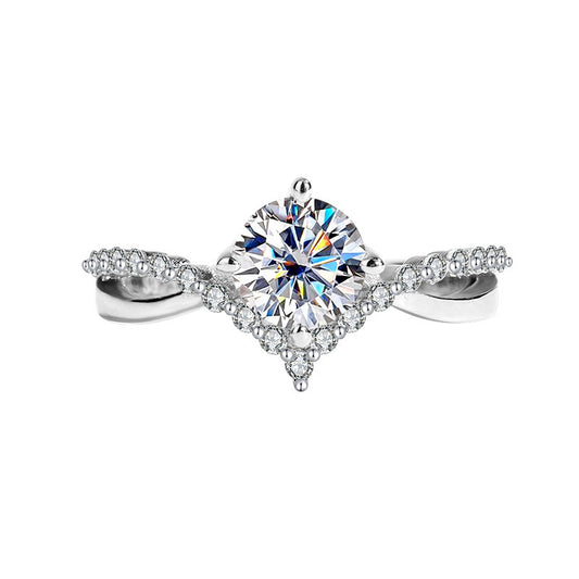 Heart Diamond Ring | 925 Sterlingsilber