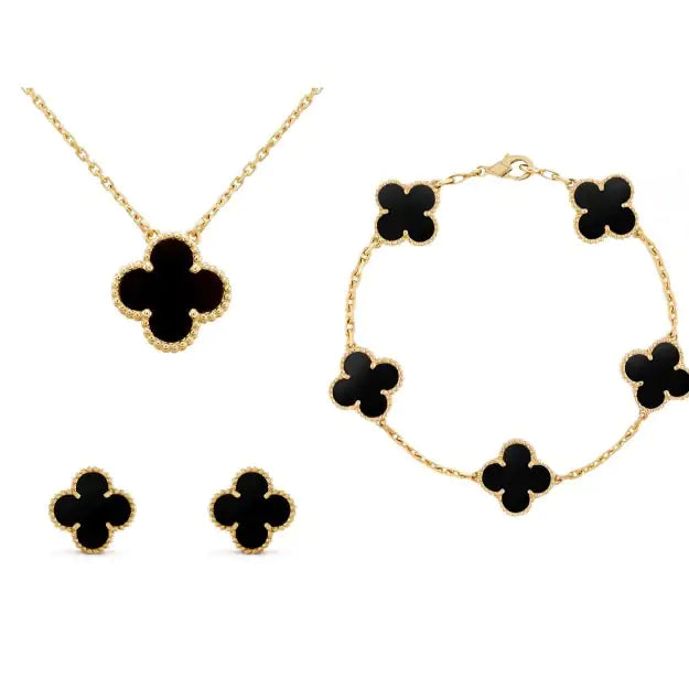 4 Leaf Flora Grace SET | 18k Gold Beschichtung