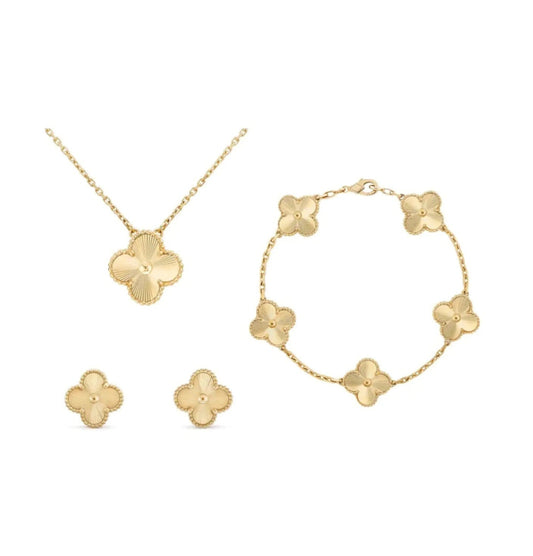 4 Leaf Flora Grace SET | 18k Gold Beschichtung